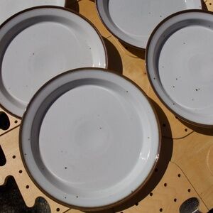 Dansk Midcentury Niels Refsgaard Brown Mist Large Plate Set Of 2 #3